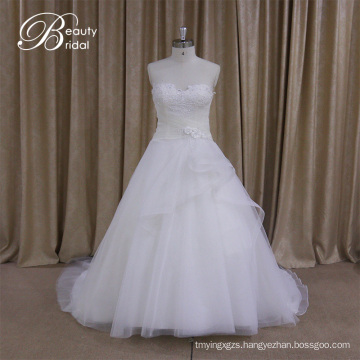 Empire Waist Sweetheart Satinwedding Dress